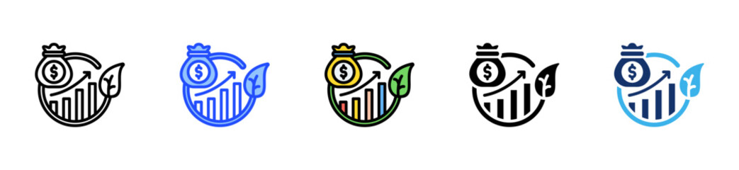 Ethical Investments Icon Collection With Multiple Styles