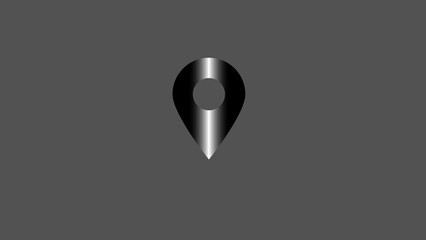 map pointer icon for location and navigation design