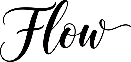 Fototapeta premium Flow modern typography