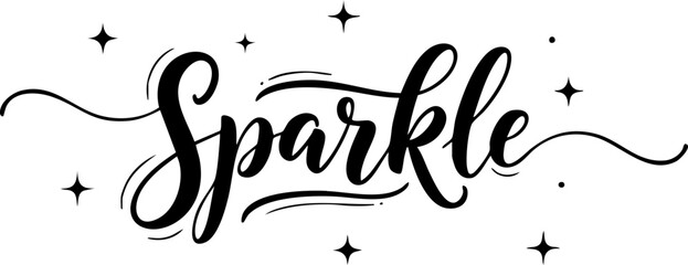 Sparkle decorative typography
