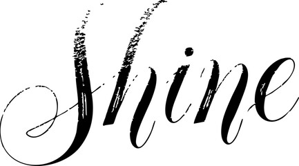 Shine elegant typography