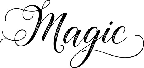 Magic stylish calligraphy