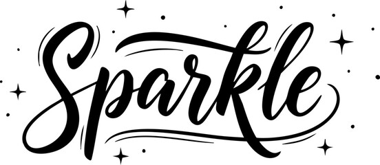 Sparkle elegant calligraphy
