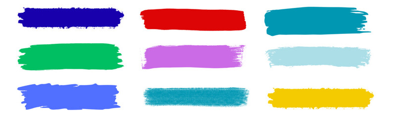 Marker brush texture stroke paint underline highlight. Marker pen highlight stroke. vector illustration