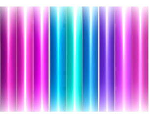 Vertical glowing stripes in pink, blue, and purple hues with a subtle gradient and bright highlights