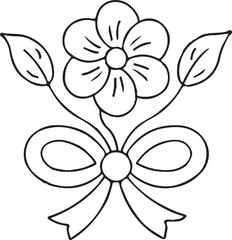 Elegant Floral Design Vector – Decorative Flower Pattern for Textile, Wallpaper, Invitation, and Branding Art | Beautiful Botanical Illustration and Nature-Inspired Ornament