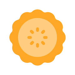 Fototapeta premium pie flat icon