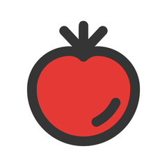 tomato flat line icon