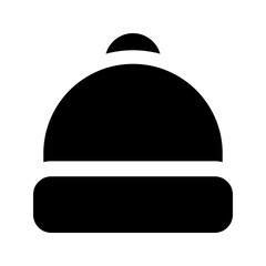 beanie glyph icon