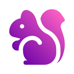 squirrel gradient icon