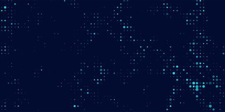 Futuristic pattern of blue hexagons for Business or Science background. Abstract hi-tech honeycomb mosaic. Medical research presentation. Vector Illustration backdrop. EPS 10 - Powered by Adobe