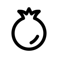 pomegranate line icon