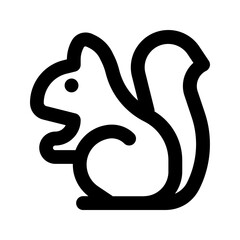 squirrel line icon © dwi