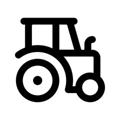 tractor line icon