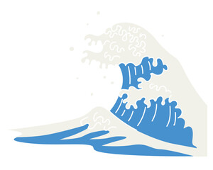 波のイラスト素材