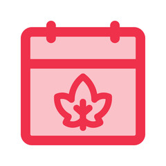 autumn outline fill icon