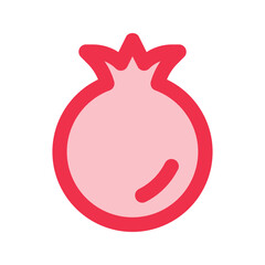 pomegranate outline fill icon