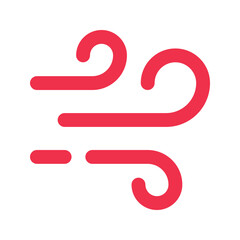 wind outline fill icon