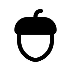 acorn line icon