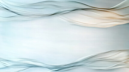 Obraz premium Soft blue glass gradient illuminated gently modern design with flowing lines