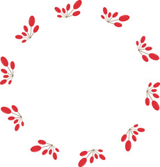 열매-리스-열매리스-크리스마스-크리스마스리스-빨간열매-원-원형-테두리-틀-프레임