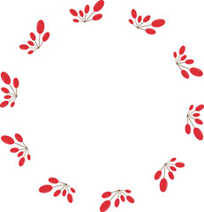 열매-리스-열매리스-크리스마스-크리스마스리스-빨간열매-원-원형-테두리-틀-프레임