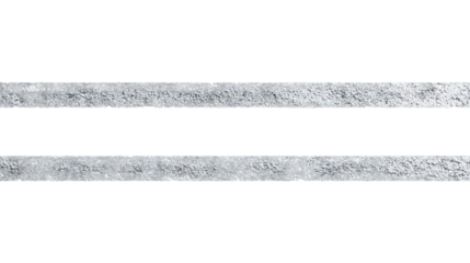 Double White Horizontal Lines on Transparent Transparent Background Minimalist Graphic Design, PNG