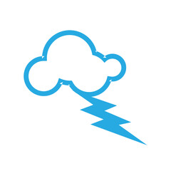 Fototapeta premium Storm Cloud Lightning Bolt