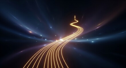 Achieve your goals with a vibrant path to success, a journey of dreams, and a bright future ahead, perfect for motivational business concepts