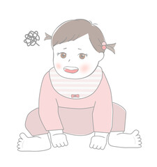 困っている赤ちゃん