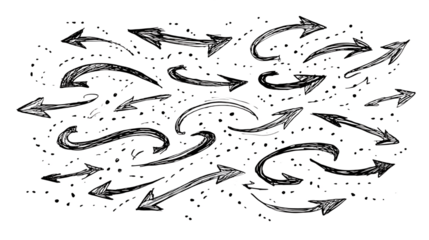 Monochrome Vortex Pattern with Circular Swirls on Transparent Backdrop Detailed Grayscale Spirals Organic Textures Abstract Flowing Forms Dynamic Motion, PNG