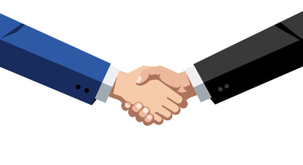 Vector Illustration of Handshake Business Agreement Partnership.