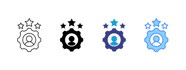 Expert  icon set multiple style collection