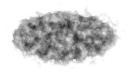 Isolated Watercolor Cloud Brush Stroke Element