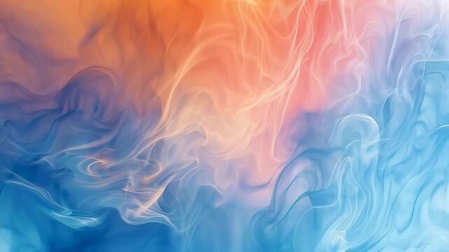 Soft pastel abstract background with pink and yellow flowing colors, 4K