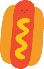 hot dog vector illustration