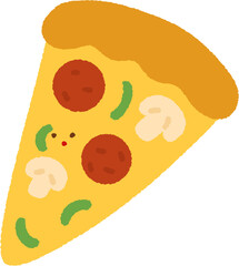 vector illustration of a pizza