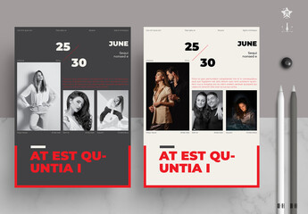 Typographic Minimal Poster Flyer