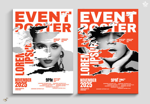 Torn Paper Poster Template