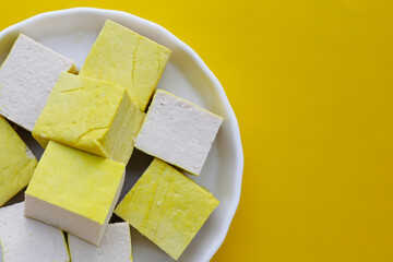 Soy tofu cubes, Tofu soy bean curd