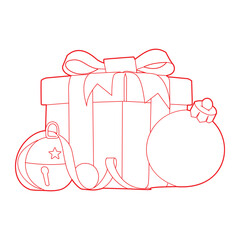  christmas present with decoration  christmas present with decoration