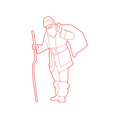  santa claus with presents  santa claus with presents