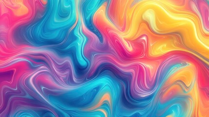 Obraz premium Abstract colorful paint swirls