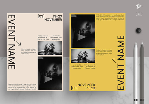 Typographic Minimal Poster Layout