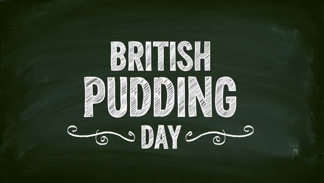 Artistic Pudding Day Greeting Banner Design