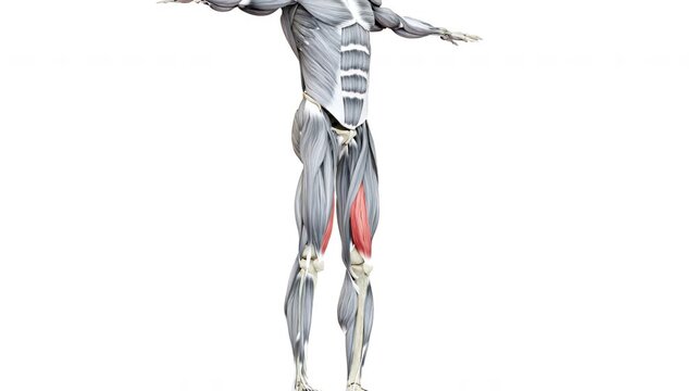 Human Muscular System Leg Muscles Vastus Medialis Muscles Anatomy Animation Concept