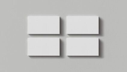 Business Card Mock-Up (85x55mm) - Two Floating Cards