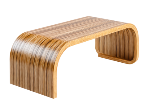Wooden table curved edge wooden table featuring curved edge elegant design for home or office perfect for any space