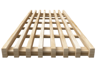 Wooden pallet on white background simple wooden pallet shown against clean white backdrop ideal for industrial storage or creative projects