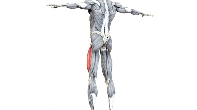 Human Muscular System Leg Muscles Vastus Lateralis Muscles Anatomy Animation Concept